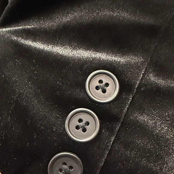 Steve Madden Black Velvet Blazer - Picture 4 of 5